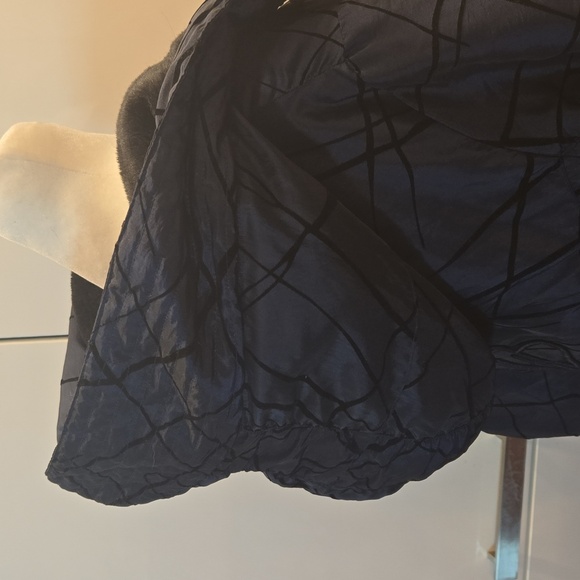 VTG Y2K Baby Phat Quilted Faux Fur Hoodie Bomber Jacket Blue Black Sz Large - Picture 12 of 16